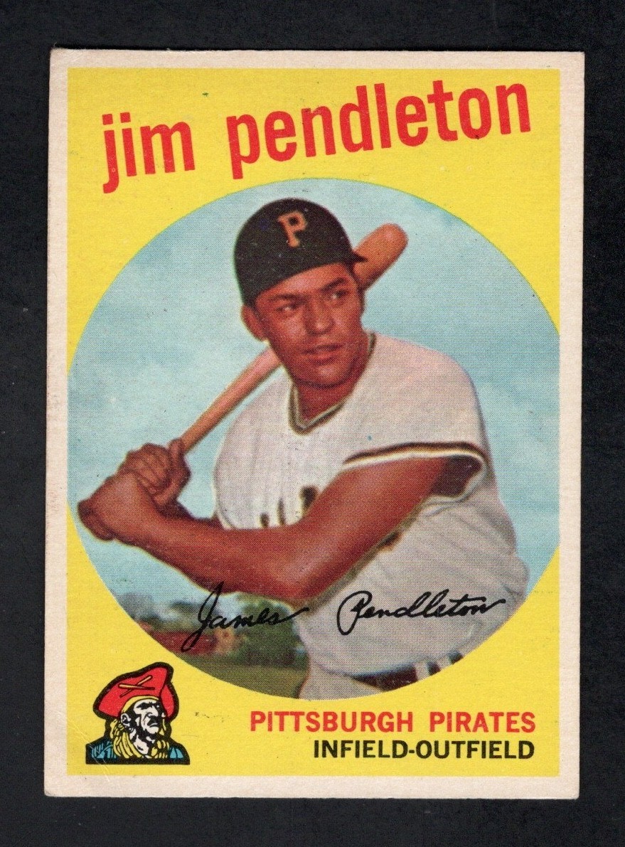 1959 Topps Baseball Card #174 Jim Pendleton Pittsburgh Pirates VG+