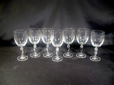 Bohemia Crystal-Crystalex Ingrid Andea Water Goblets Set of 7