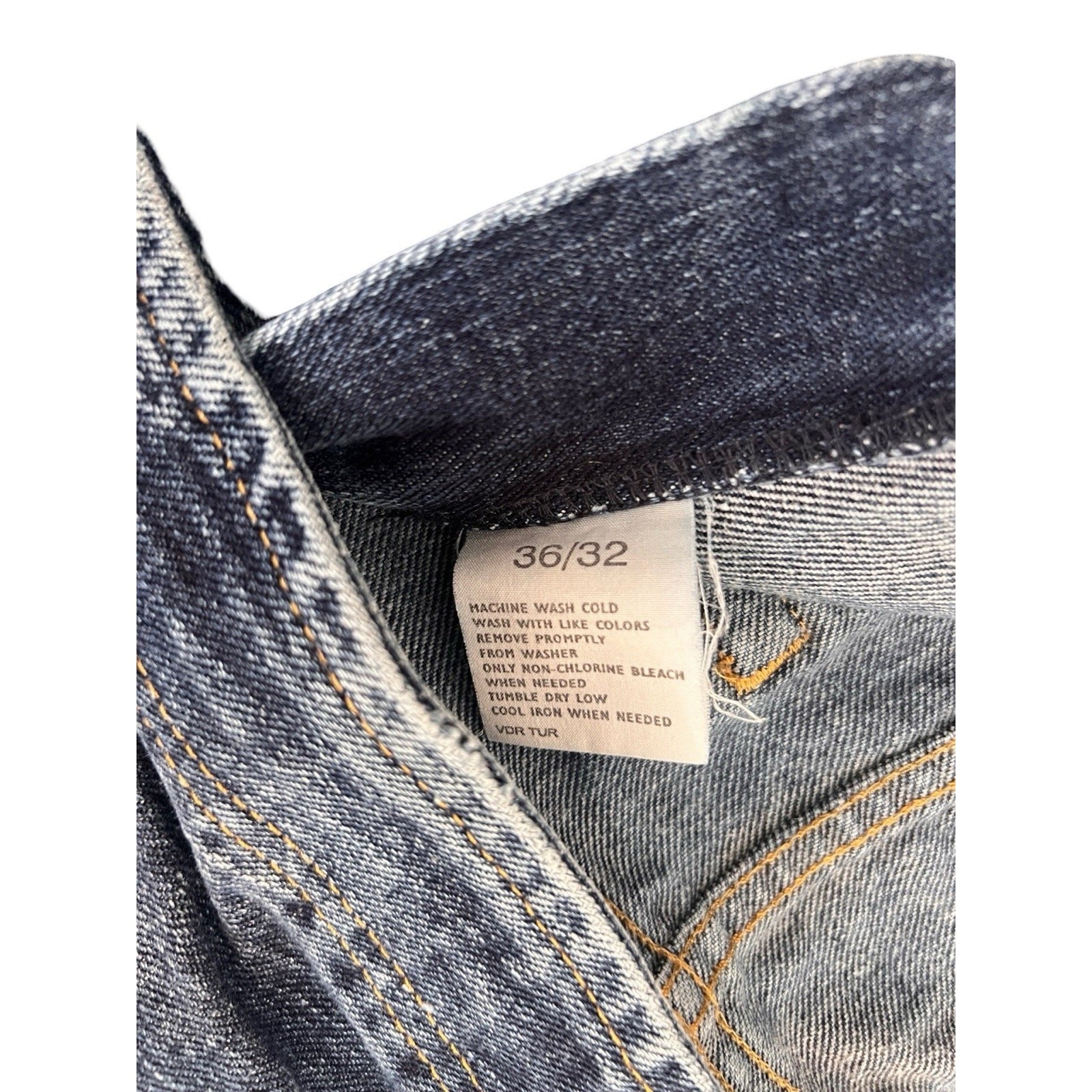 Nautica Jeans Men’s Blue Denim Jeans 36x32 Straight Leg Classic Fit 100percent Cotton image 4