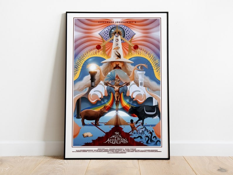 Póster La Montaña Sagrada, La montaña sagrada, Alejandro Jodorowsky, 1973