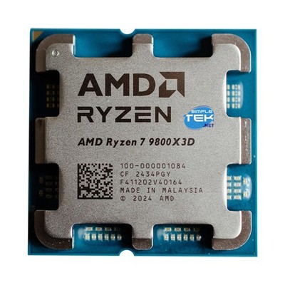 AMD RYZEN 7 9800X3D Max 5,20GHz Prozessor CPU AM5 Bulk Tray Mit Integrierter GPU