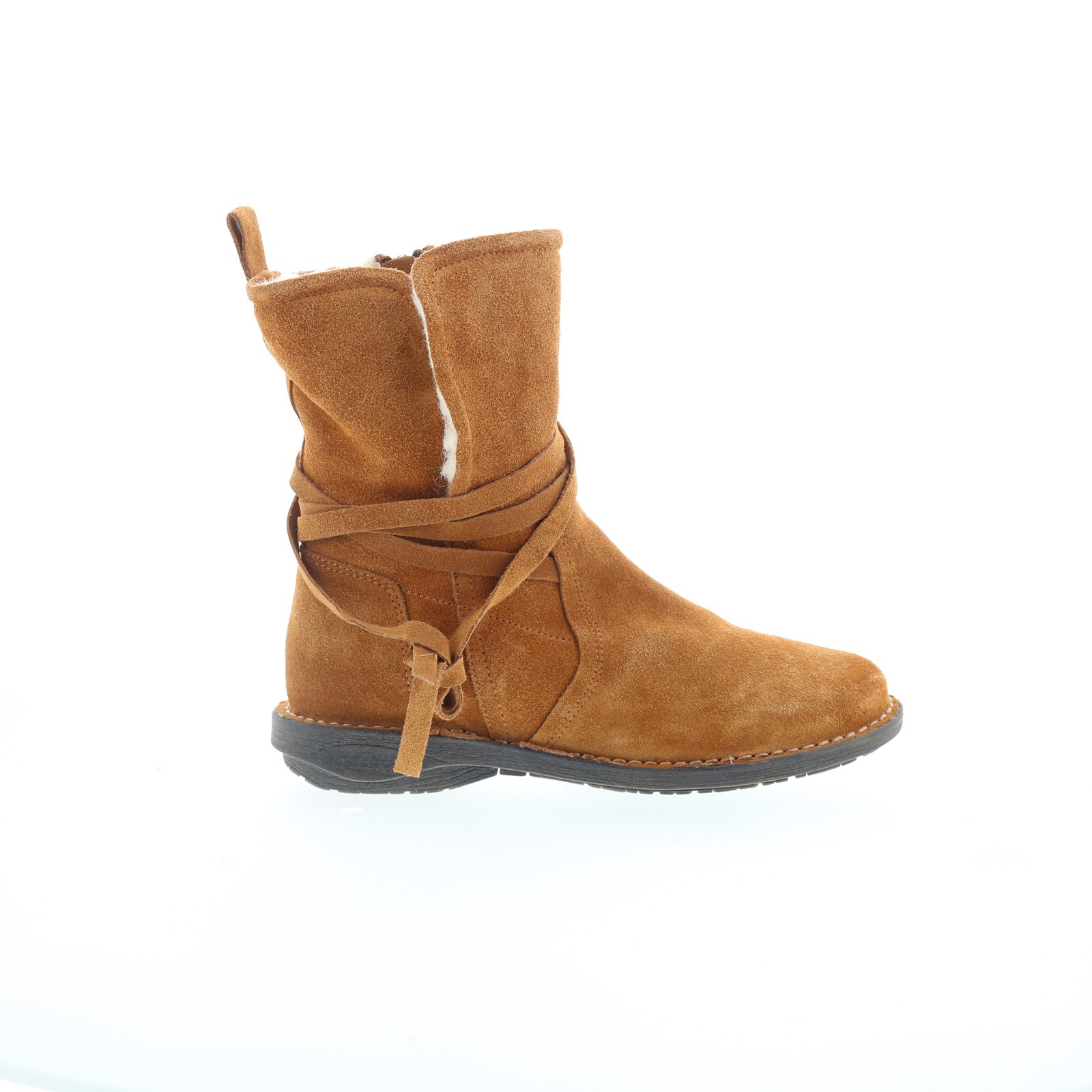 Miz Mooz Prance Womens Brown Suede Zipper Casual Dress Boots 41