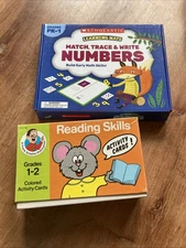Scholastic Learning Mats Match, Trace, & Write Numbers And Reading Skills School