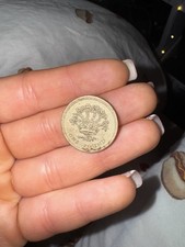 1991 Northern Ireland Flax Plant N.I British £1 Round One Pound Coin Circulated