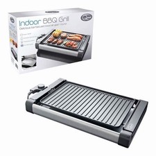 Quest Black Electric Indoor/ Outdoor Barbecue Non-Stick Table TopBBQ Grill-USED 