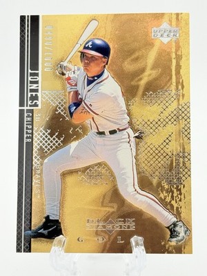 Chipper Jones 2000 Upper Deck Black Diamond Rookie Edition #47 Gold /1000