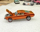 Hot Wheels Redlines *RESTORED* Custom Mustang Spectraflame Orange w/white Int
