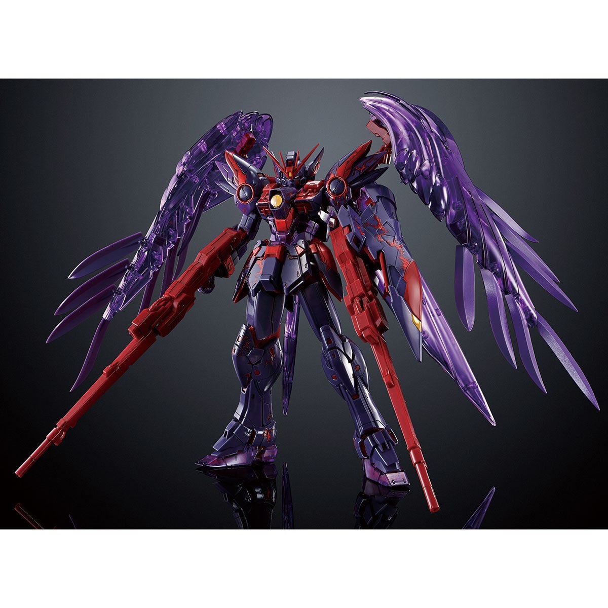 MG 1/100 Wing Gundam Zero EW CLEAR PURPLE CROSS CONTRAST COLORS