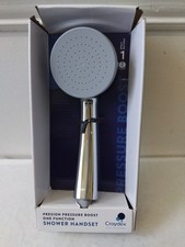 Image of Croydex Pressure Boosting Shower Head Handset High Pressure Chrome - Presion