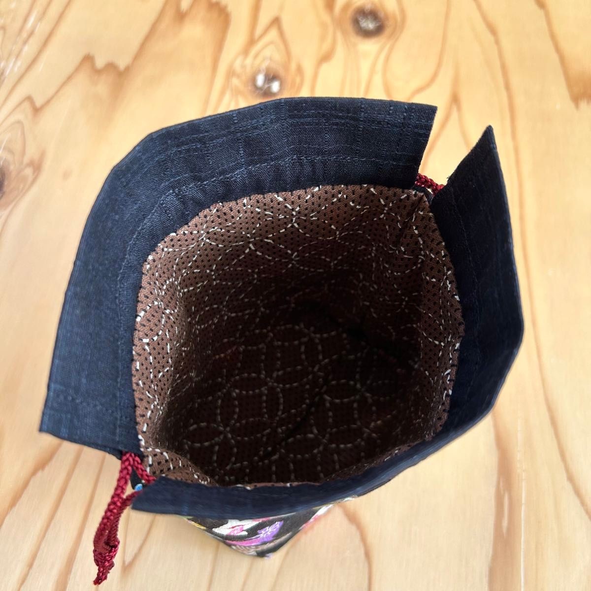 Japanese pattern drawstring bag rabbit - image 4