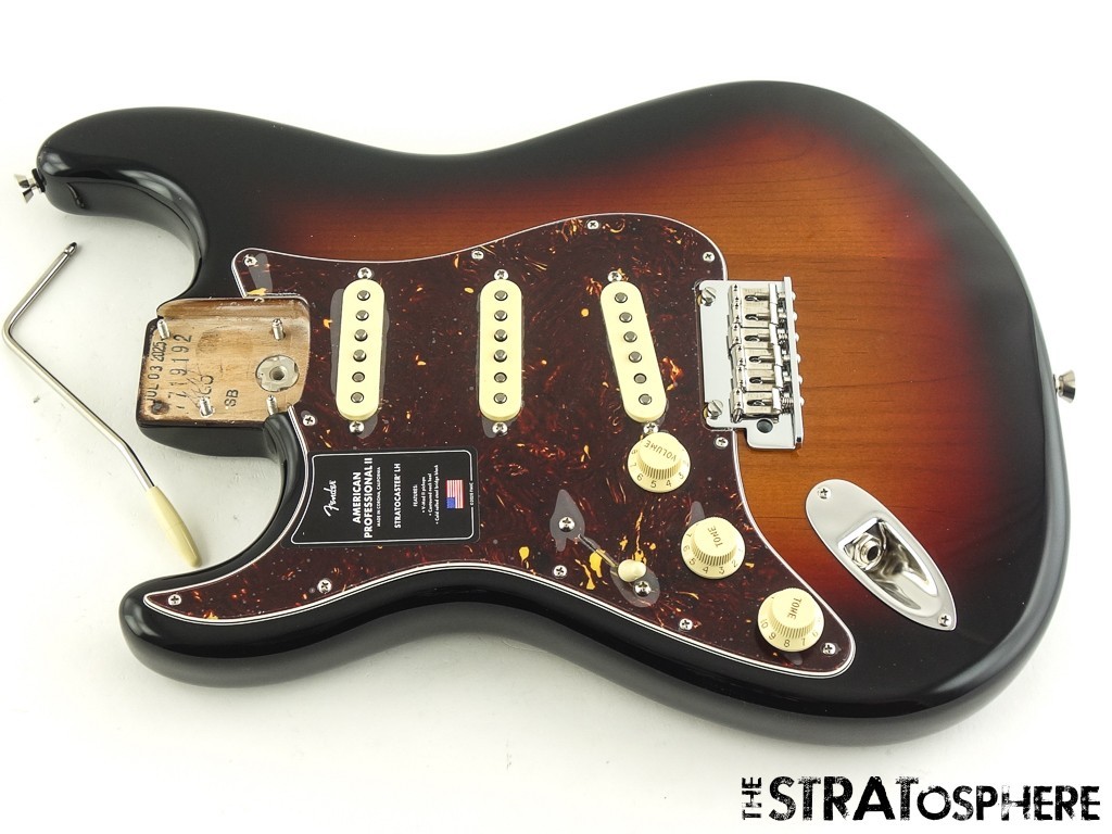 LEFTY Fender American Professional II Stratocaster LOADED BODY