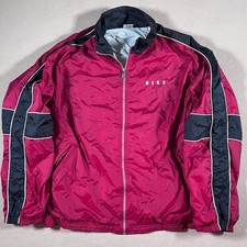 RARE Vintage 90s Y2K Nike Lined Windbreaker Jacket Details Mens Size XL Full Zip