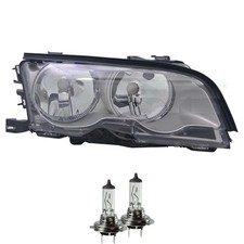 Scheinwerfer rechts titan H7/H7 für BMW 3er Cabriolet E46 inkl. Osram Lampen