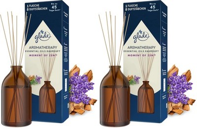 Glade Aromatherapy Essential Oils Raumduft, Moment of 80 ml (2er Pack), Klar