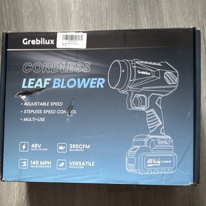 Grebilux 48V Cordless Leaf Blower, Battery Powered, Adjustable Stepless Speed