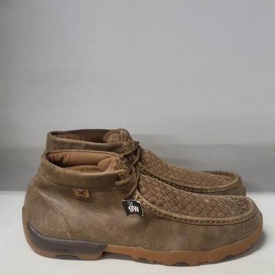 Twisted X Mens Chukka Driving Moc Bomber (LEFT BOOT 9M / RIGHT BOOT 9W)