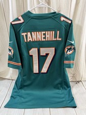 Nike On Field Miami Dolphins Ryan Tannehill #17 Mens L Stitch Jersey Shirt