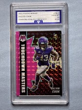 2021 Panini Mosaic Pink Fluorescent 5/10 Touchdown Masters Dalvin Cook #TM-5 SP