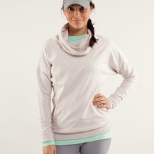 LULULEMON Rest Day Turtleneck Pullover Sweatshirt Dune 4