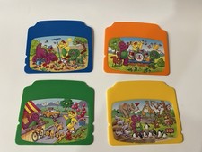 Vintage Barney the Dinosaur Learning Fun Laptop 4 Interactive Cards CARDS ONLY