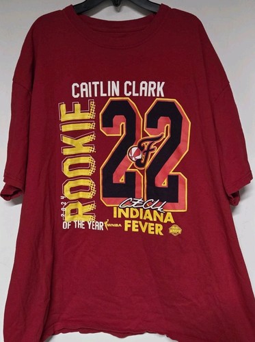 WNBA Bet on Women Indiana Fever Caitlin Clark Rookie of the Year T-Shirt, Gr. 2XL - Bild 1 von 3