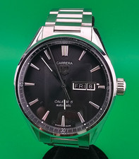Tag Heuer Carrera Calibre 5 Mens Watch Automatic Day Date Model WAR201A-1