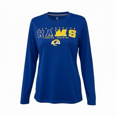 NFL Team Apparel Los Angeles Rams Combine Training Long Sleeve Shirt    Small