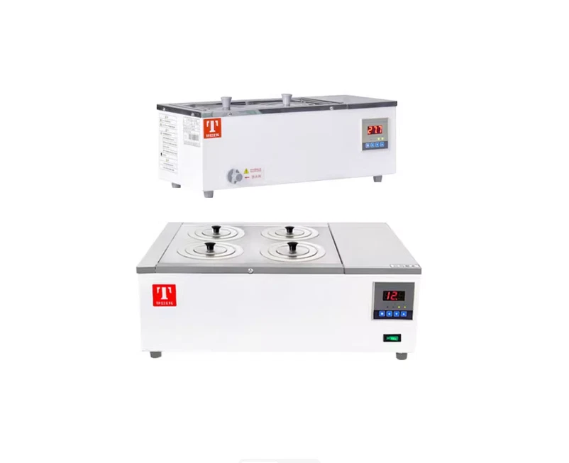 Calefacción digital baño de agua usado en laboratorio para calentar vidrio matraz de ebullición Foto 3 de 4