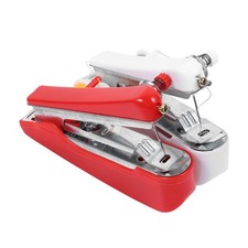 2 Pcs Kids Sewing Machine Portable Beginner Desktop and Handheld Mini