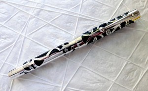 Vintage Sheaffer Nostalgia Fountain Pen Sterling Liver Overlay 14k Gold Nib WOW