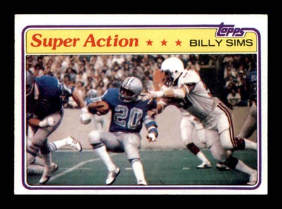 1981 Topps #473 Billy Sims SA NM/NM+ X3436531