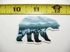 BEAR MOUNTAIN SCENE SNOW SMALL STICKER DECAL HIKING CAMPING WOODS GEAR PARK