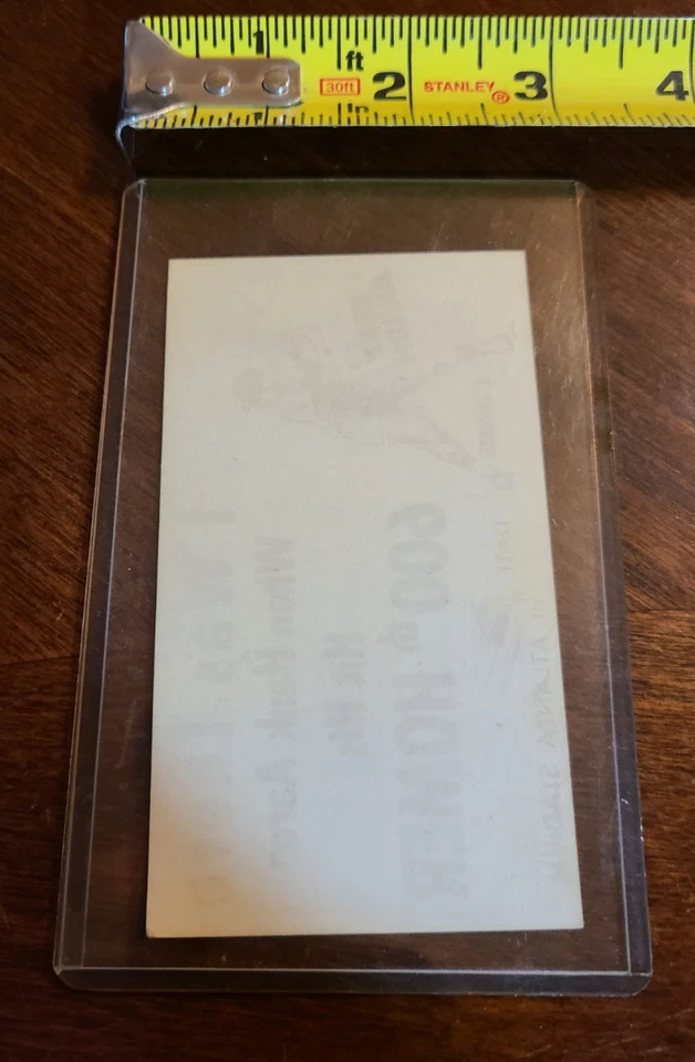 Tarjeta de estadio de béisbol I Was There Hank Aaron Hits 600 jonrones Atlanta Braves MLB Foto 2 de 4