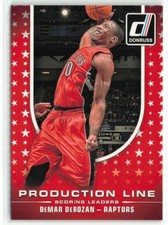 DeMar DeRozan 2014-15 Donruss Production Line Scoring Toronto Raptors #10