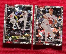 2026 TOPPS DIAMONTE SILVER CARDS #118 BRAVES ACUNA/OZUNA & #271 REID DETMERS LAA