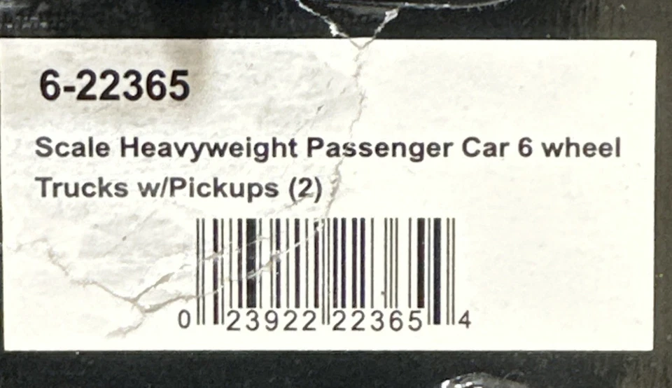 K-LINE 6-22365 (2-RAIL) 6-WHEEL  Heavyweight Passenger TRUCKS w/ PICKUPS O-Scale - Image 4 of 4