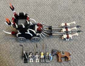 LEGO Castle: Skeletons' Prison Carriage (7092) 99% Complete Just pieces