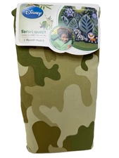 NEW DISNEY SAFARI QUEST CAMO Green WINDOW PANELS Curtain SET 42"x84"