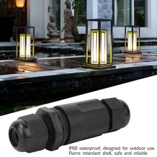 IP68 Connector Portable LED Wire Cable Male And Female Plug Socket 3 Pin