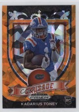 2021 Panini Prizm Draft Picks Crusade Orange Ice Prizm Kadarius Toney #176 06z2