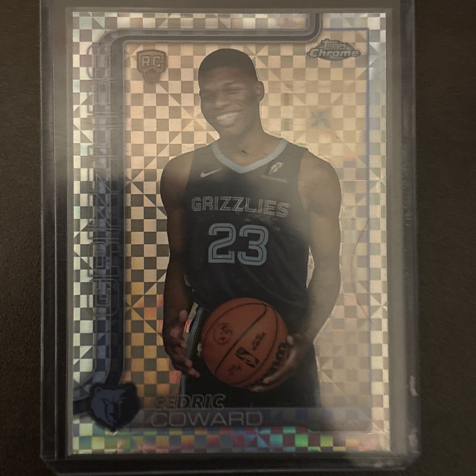 2025-26 Topps Chrome Cedric Coward RC X-Fractor Refractor #261 Grizzlies Rookie