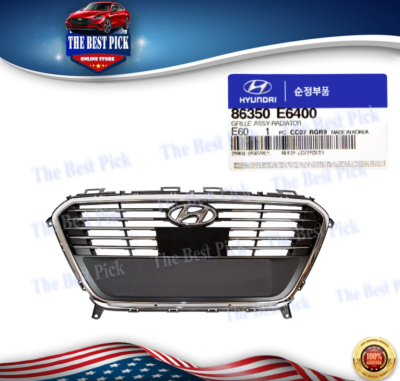 GRILLE RADIATOR FRONT (GENUINE) CHROME! HYUNDAI SONATA 2015 2016 2017 86350C2100 GRILLE RADIATOR FRONT (GENUINE) CHROME! HYUNDAI SONATA 2015 2016 2017 86350C2100