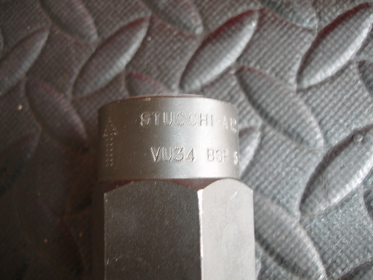 Stucchi D18-VUZ12 Inline Check Valve – 18 GPM – 1/2 NPTF – 5 PSI Cracking Pressure
