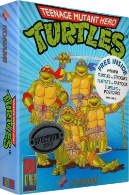 Sinclair ZX Spectrum 48K Game - TEENAGE MUTANT HERO TURTLES -Image Sinclair ZX Spectrum 48K Game - TEENAGE MUTANT HERO TURTLES -Image