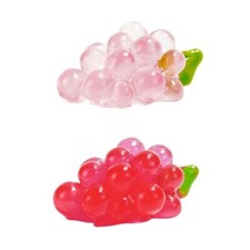Resin Grapes Beads Glowing Grapes Miniatures for Jewelry Making Craft Project