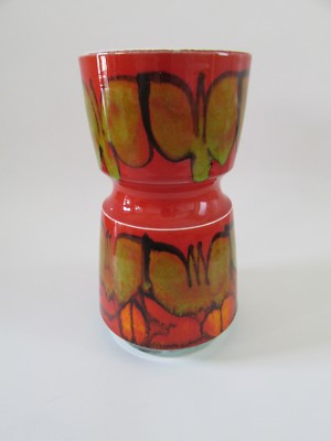 VTG Mid Century1960s POOLE Pottery England Orange Delphis Series