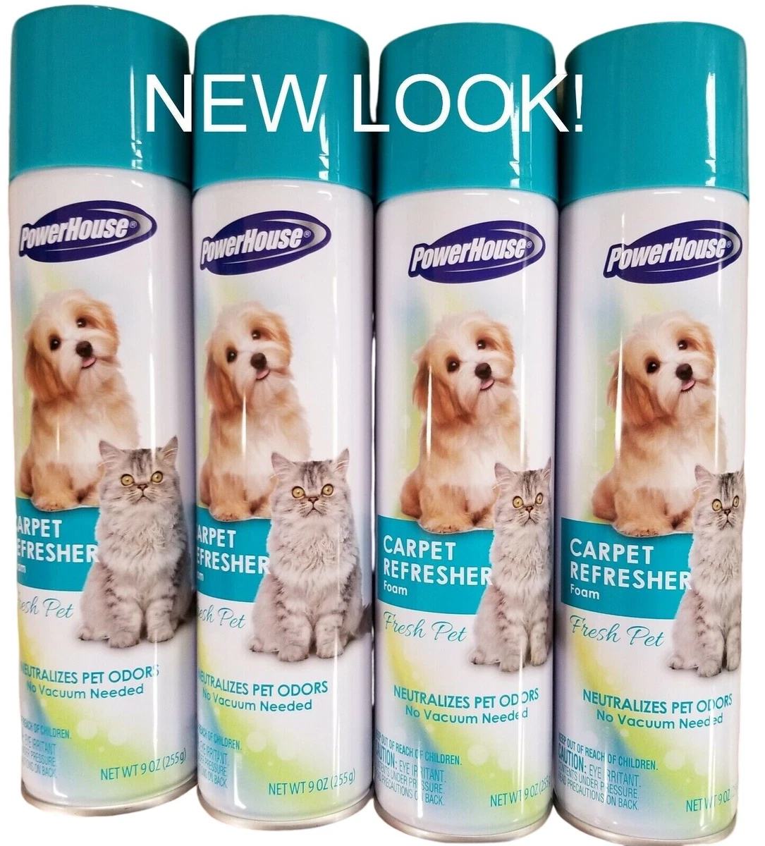 Foam Carpet Deodorizer Pet Fresh Neutralize Odor No Vacuum 4 Pack