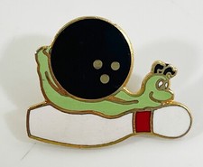 Bowling Ball Sports Animal Bowling Lapel Hat Pin