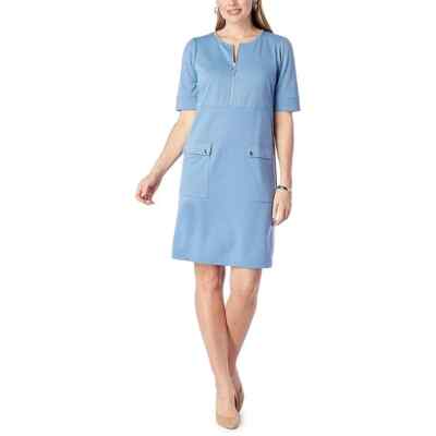 DG2 by Diane Gilman DG Downtime French Terry Dress with Pockets,Blue , L | eBay DG2 by Diane Gilman DG Downtime French Terry Dress with Pockets,Blue , L | eBay
