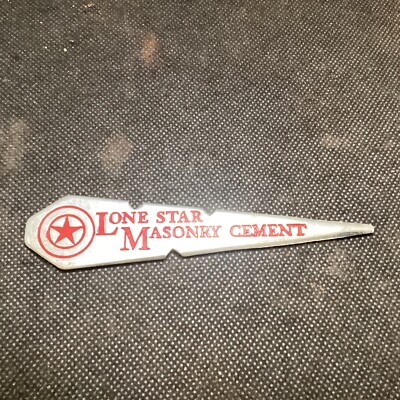 Vintage Lone Star Masonry Cement Mortar Tool - Advertising Letter ...